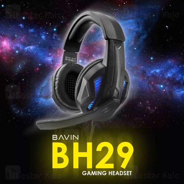 هدفون سیمی گیمینگ باوین Bavin BH29 Gaming Headset دارای میکروفون